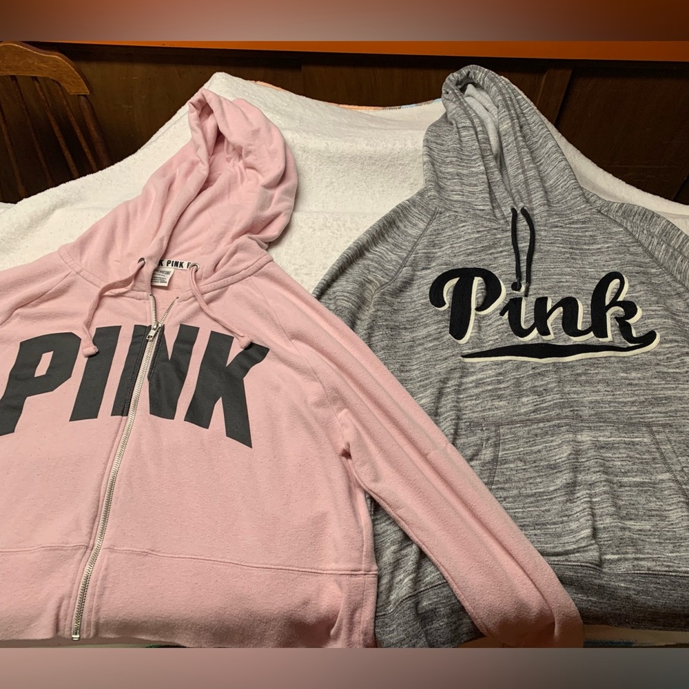 PINK hoodies set of 2 size large - Picture 2 of 9